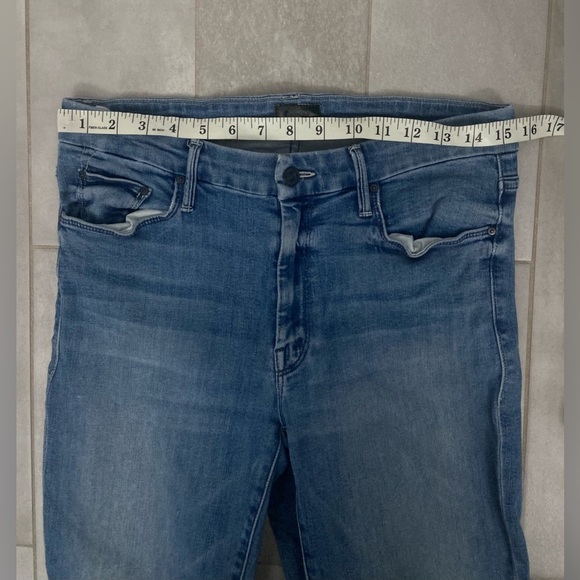 MOTHER The Looker Ankle We The Animals Skinny Jeans Blue Size 30 - Picture 12 of 12